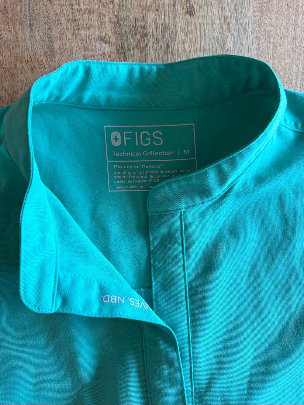 FIGS Rafaela Oversized Scrub Top Surgical Green Medium